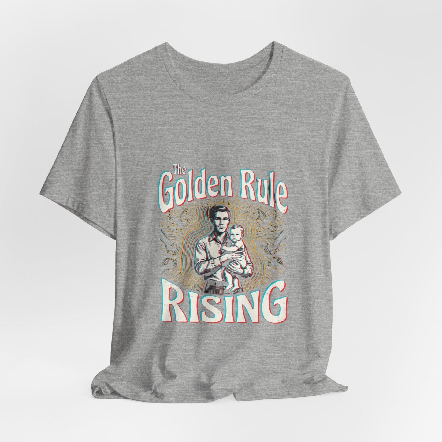 The Golden Rule Rising — Vintage Rock Tour Risograph