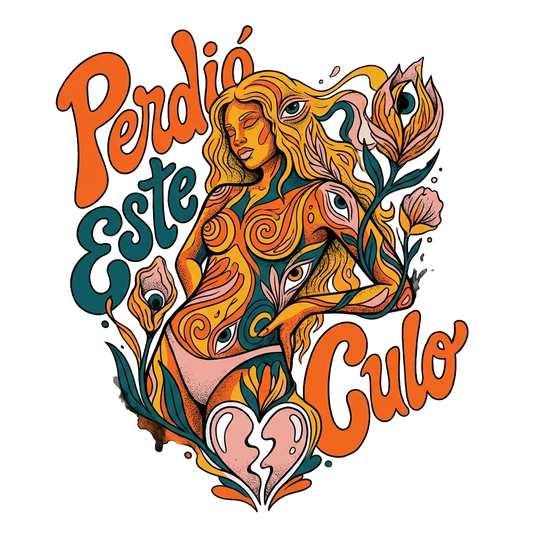 Perdió Este Culo — Neo-Psychedelic Pop Line-Art