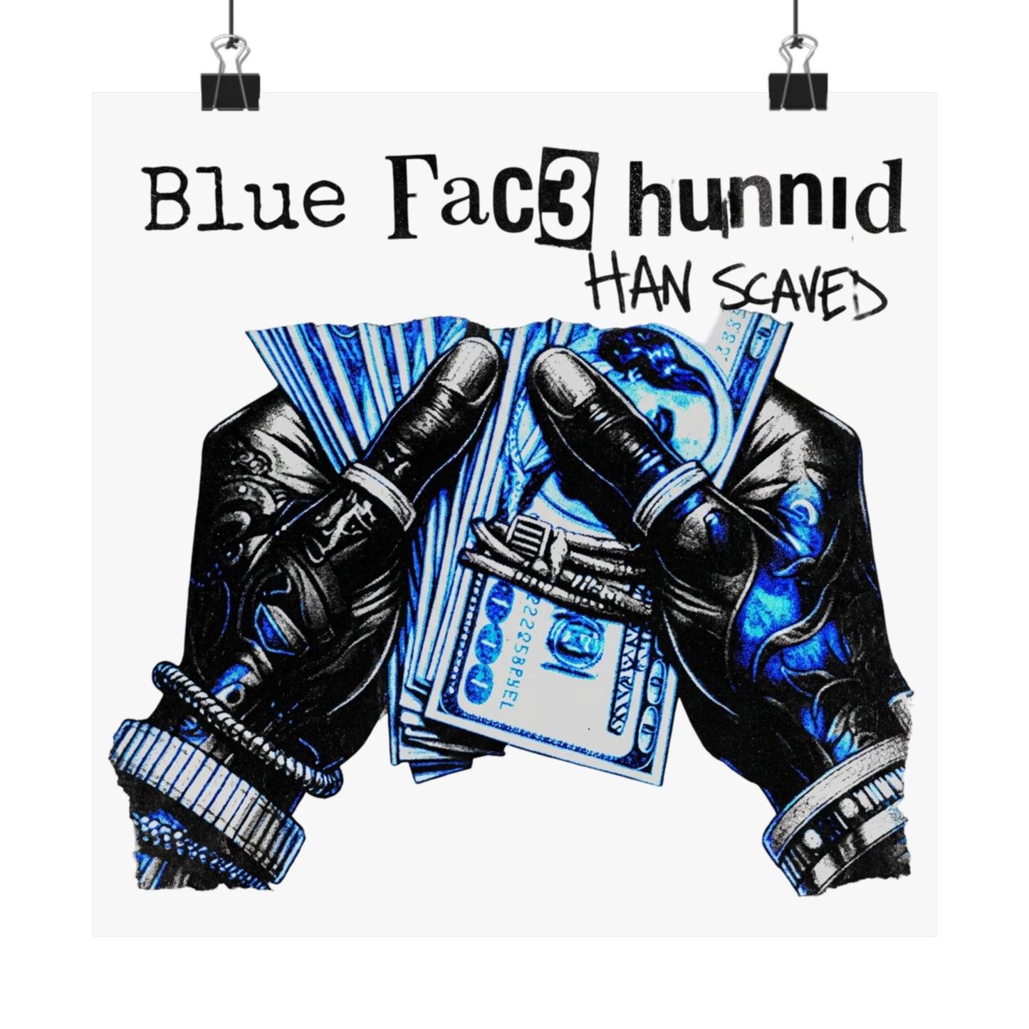 Blue Fac3 hunnid