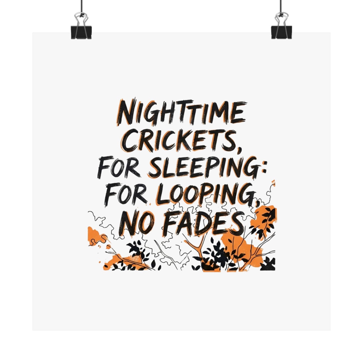 Nighttime Crickets, For Sleeping: For Looping, No Fades