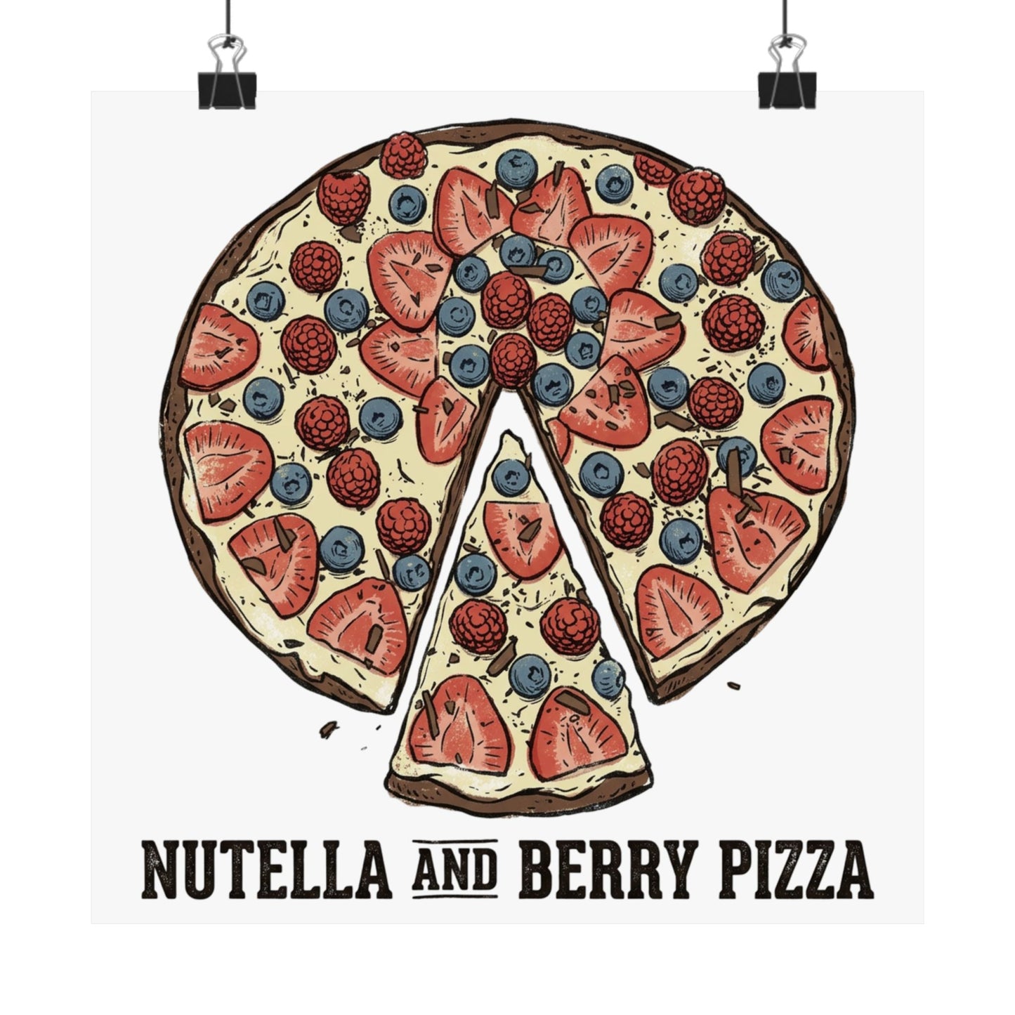 Nutella and Berry Pizza