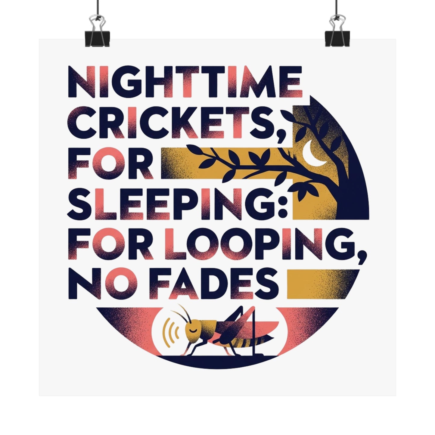 Nighttime Crickets, For Sleeping: For Looping, No Fades