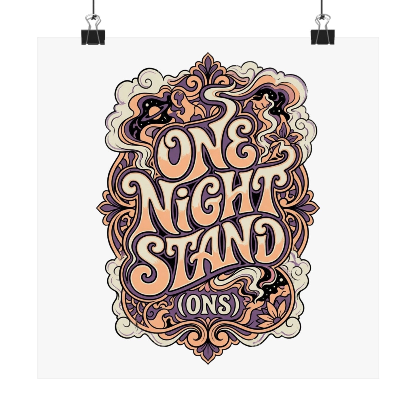 ONE NiGHT STAND (ONS) — Electric Psychedelic Poster Print