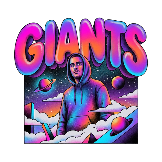 Giants — Retro Cosmic Pop Illustration