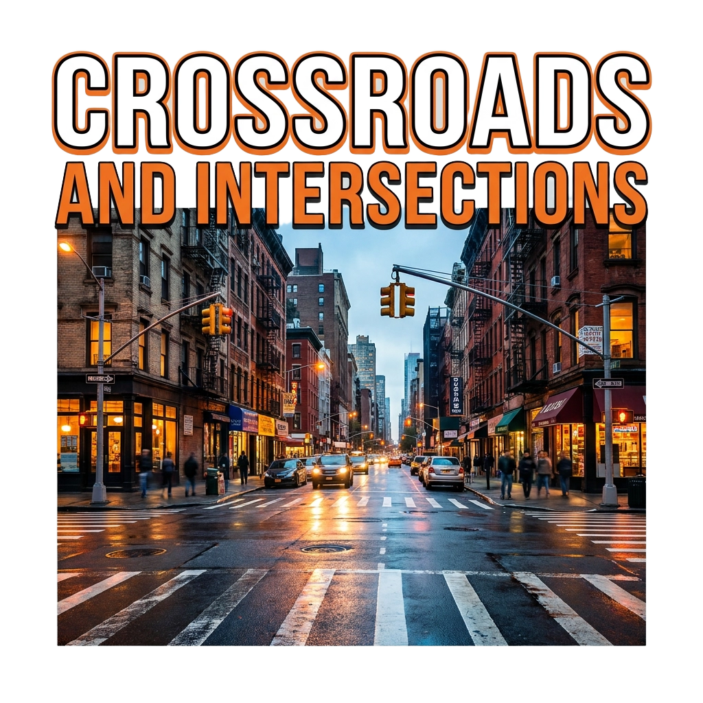 Crossroads and intersections