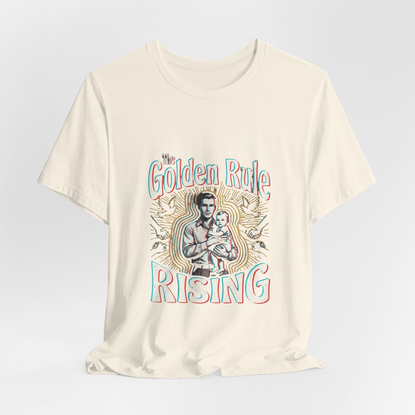 The Golden Rule Rising — Vintage Rock Tour Risograph