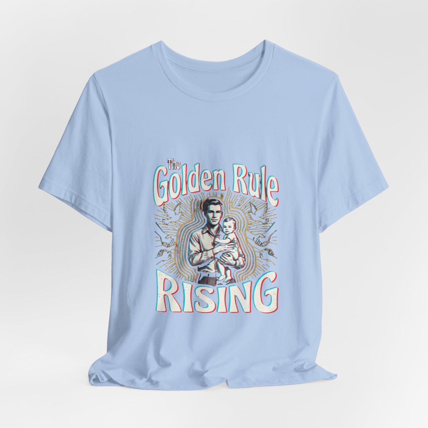 The Golden Rule Rising — Vintage Rock Tour Risograph