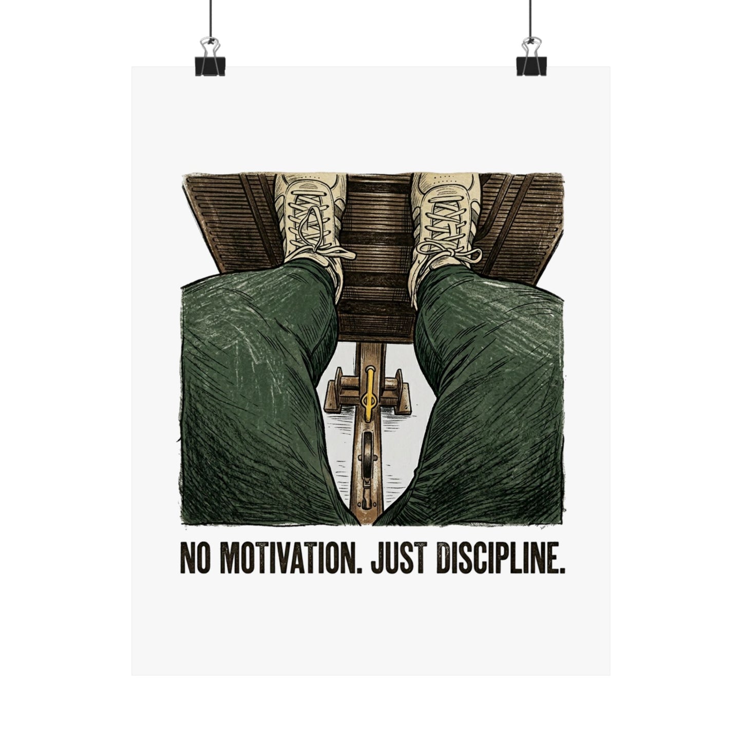 No motivation. Just discipline.