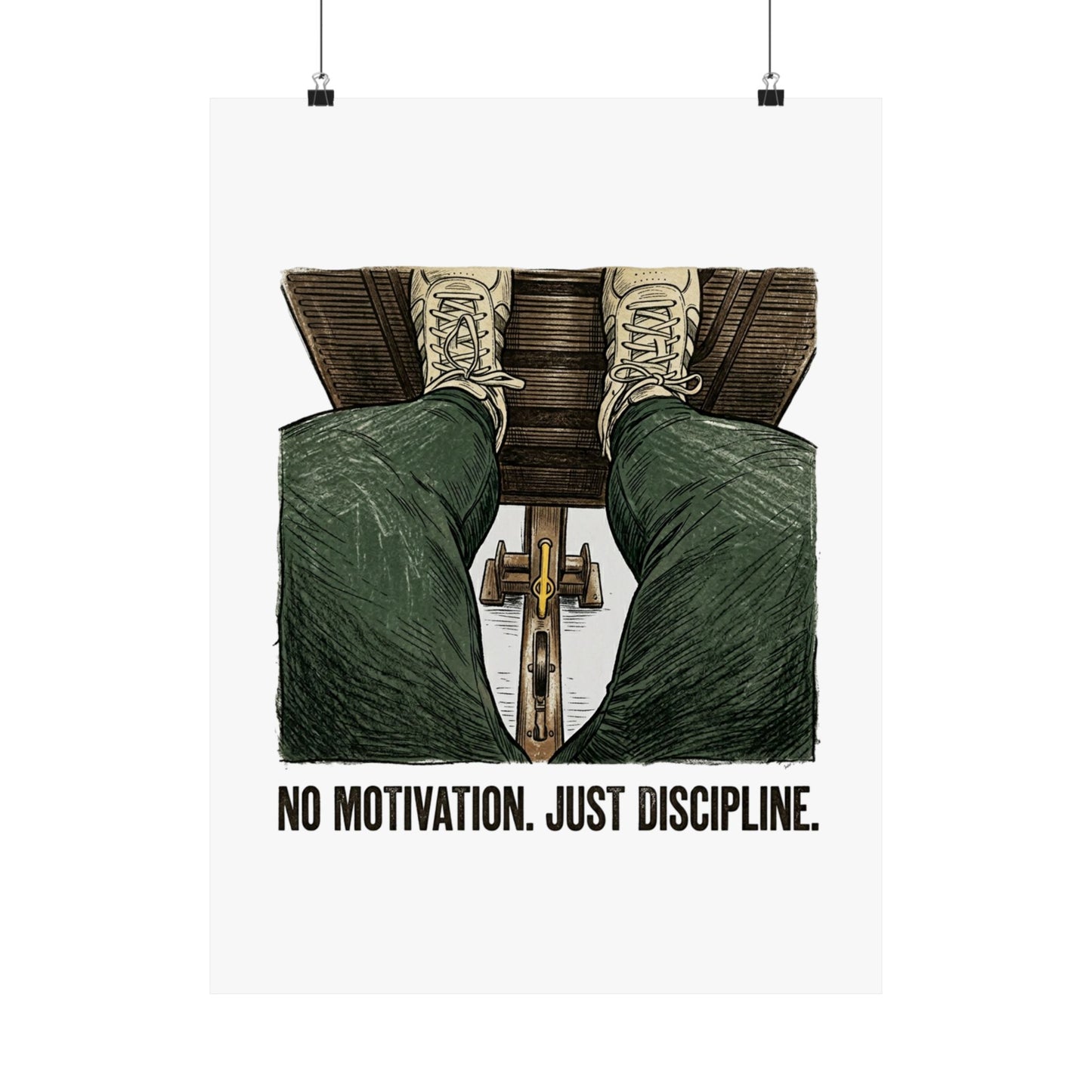 No motivation. Just discipline.