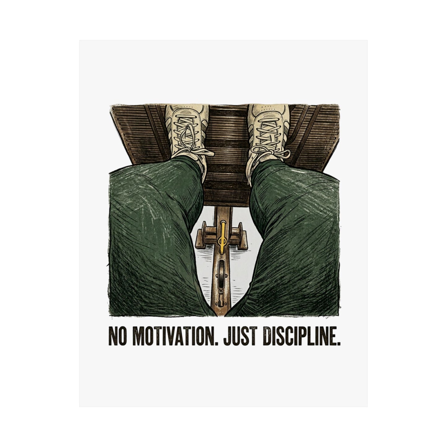 No motivation. Just discipline.