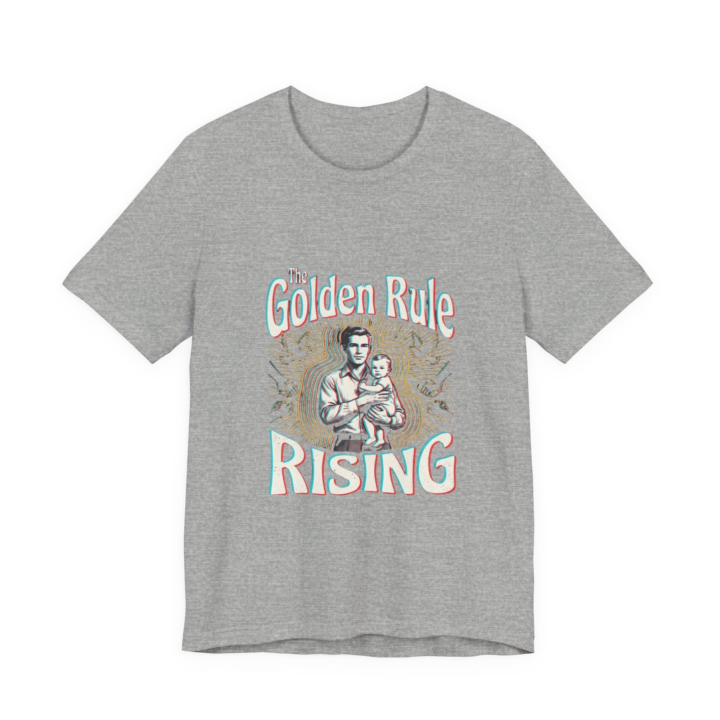 The Golden Rule Rising — Vintage Rock Tour Risograph