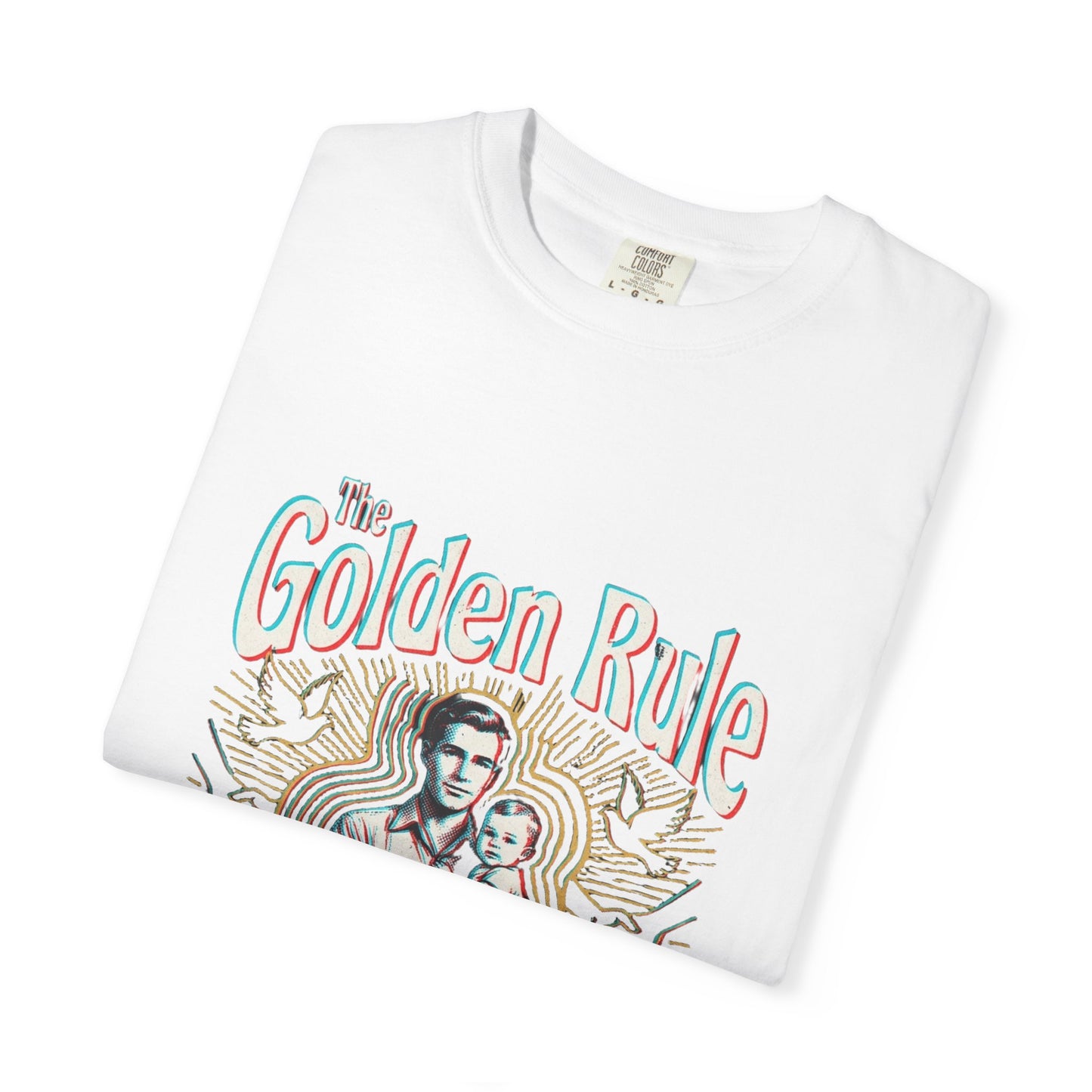 The Golden Rule Rising — Vintage Rock Tour Risograph