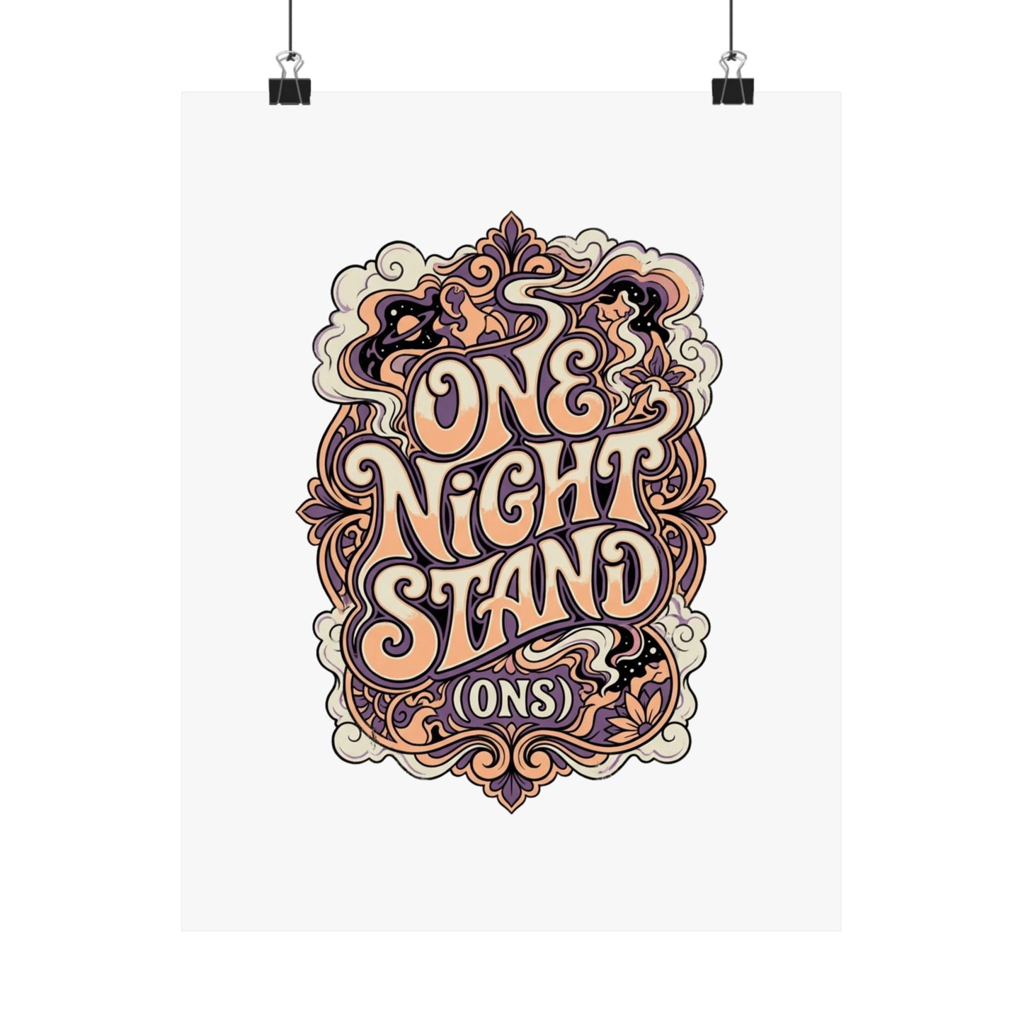 ONE NiGHT STAND (ONS) — Electric Psychedelic Poster Print