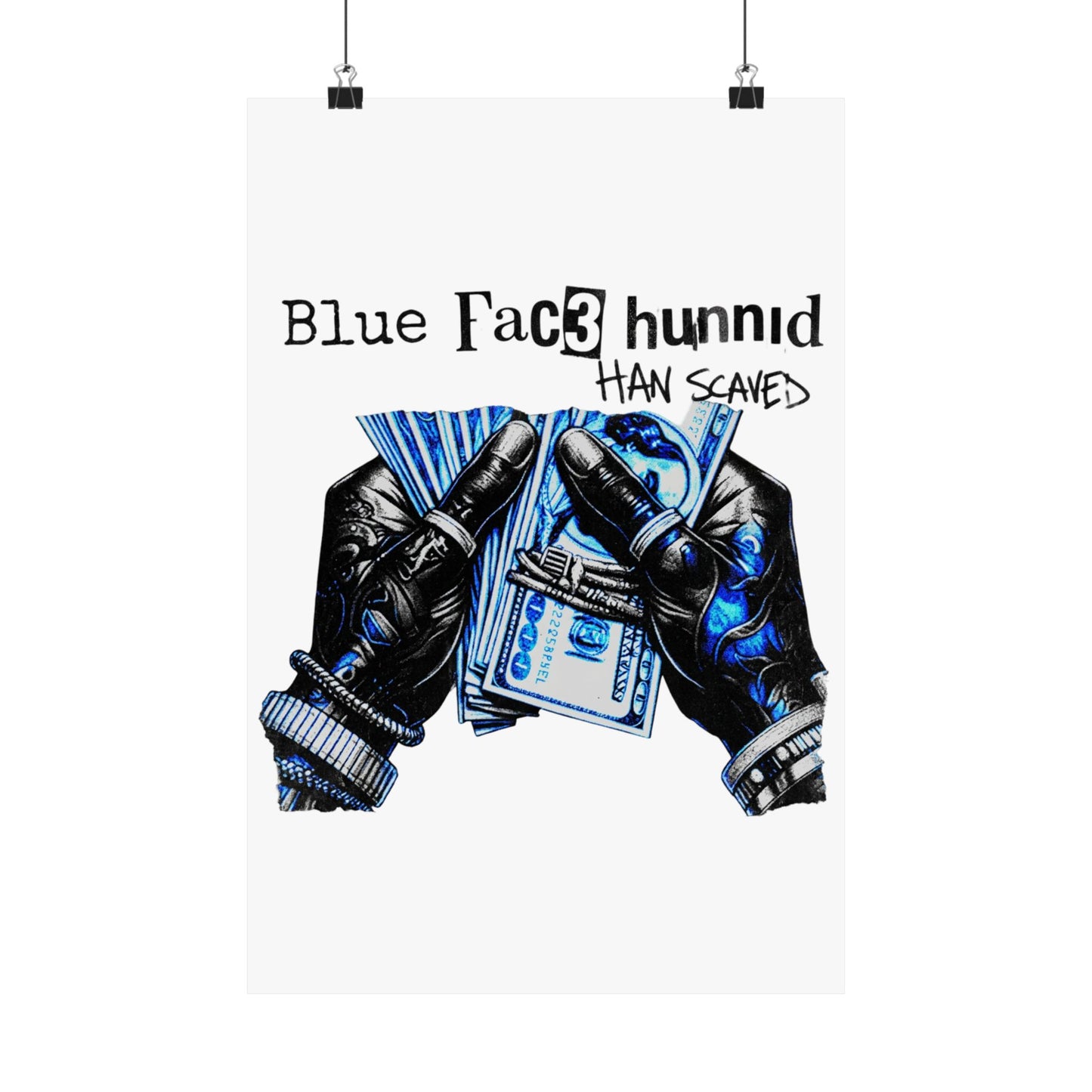 Blue Fac3 hunnid