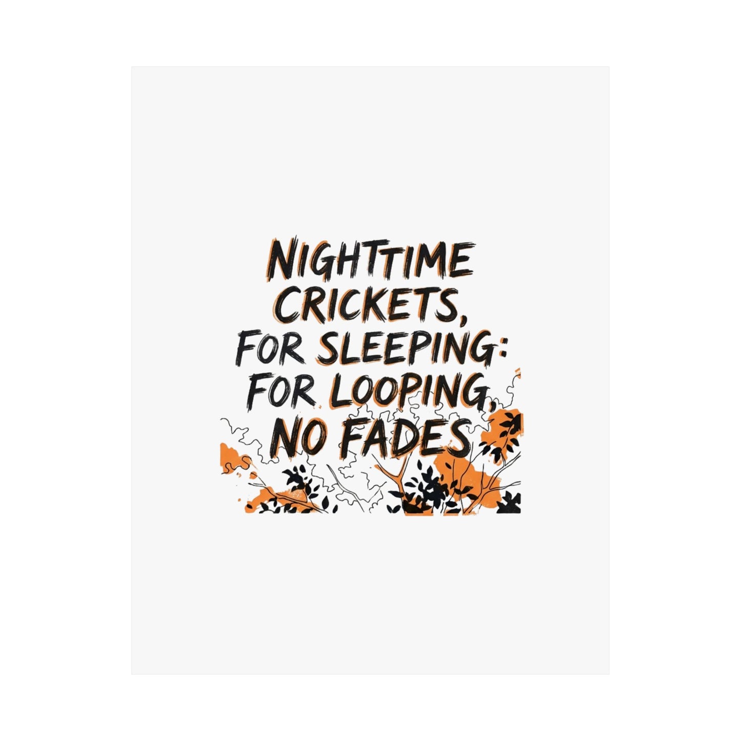 Nighttime Crickets, For Sleeping: For Looping, No Fades