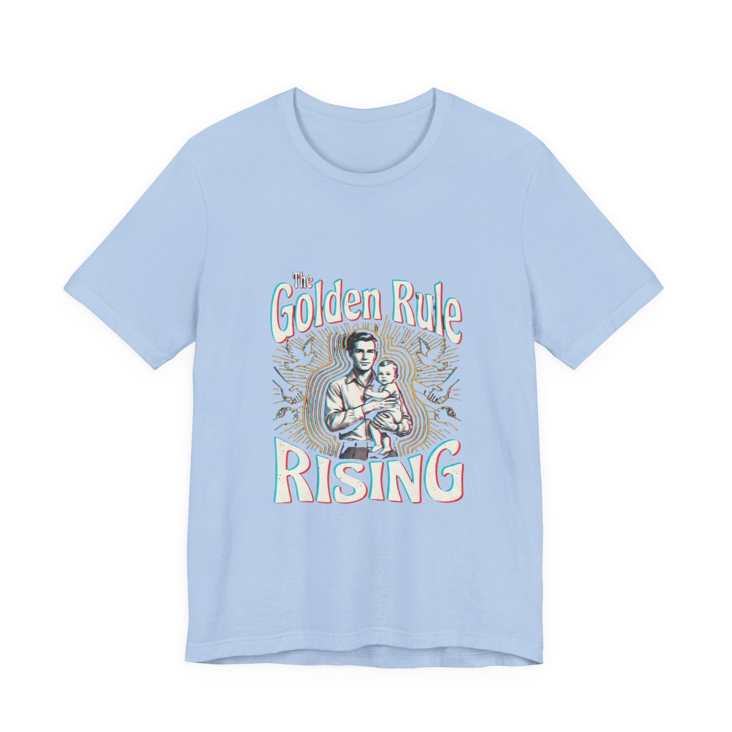 The Golden Rule Rising — Vintage Rock Tour Risograph