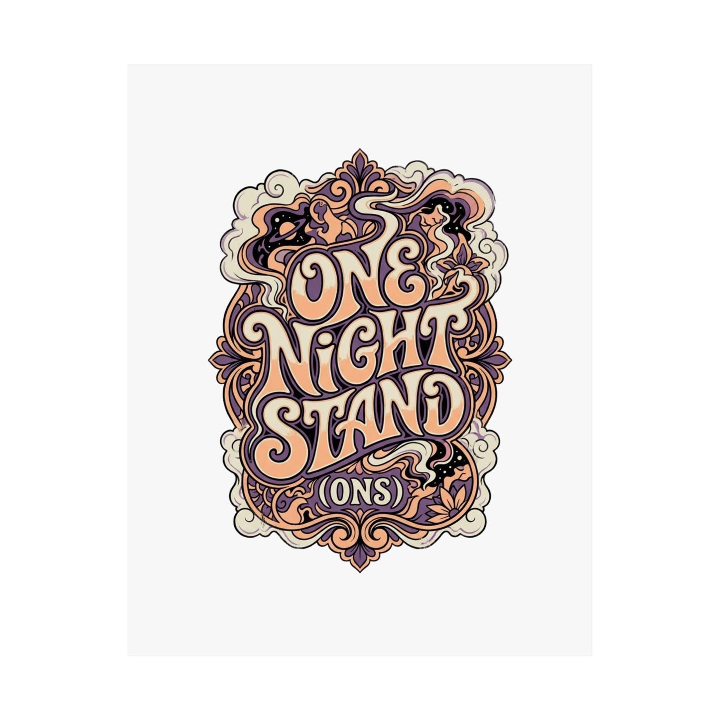 ONE NiGHT STAND (ONS) — Electric Psychedelic Poster Print