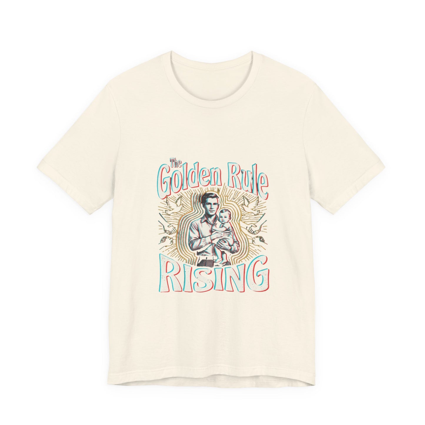 The Golden Rule Rising — Vintage Rock Tour Risograph