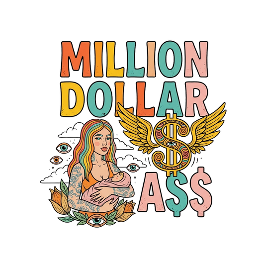 MILLION DOLLAR A$$ (feat. Fler) — Neo-Psychedelic Pop Line-Art