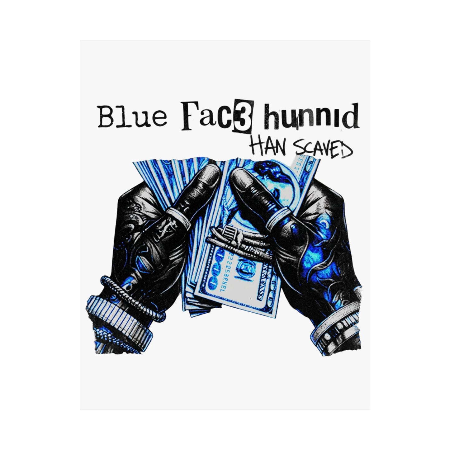 Blue Fac3 hunnid