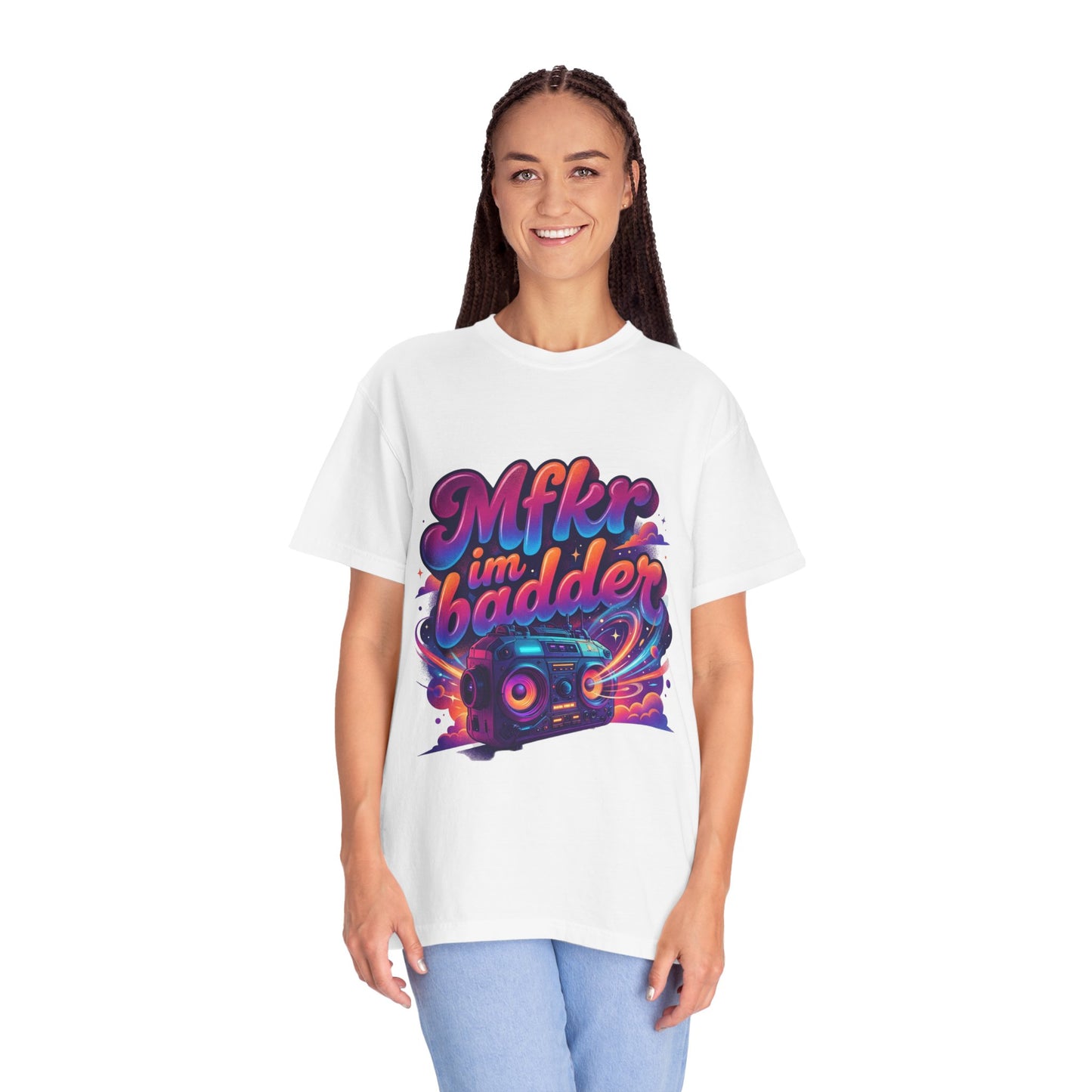 Mfkr im badder — Retro Cosmic Pop Illustration