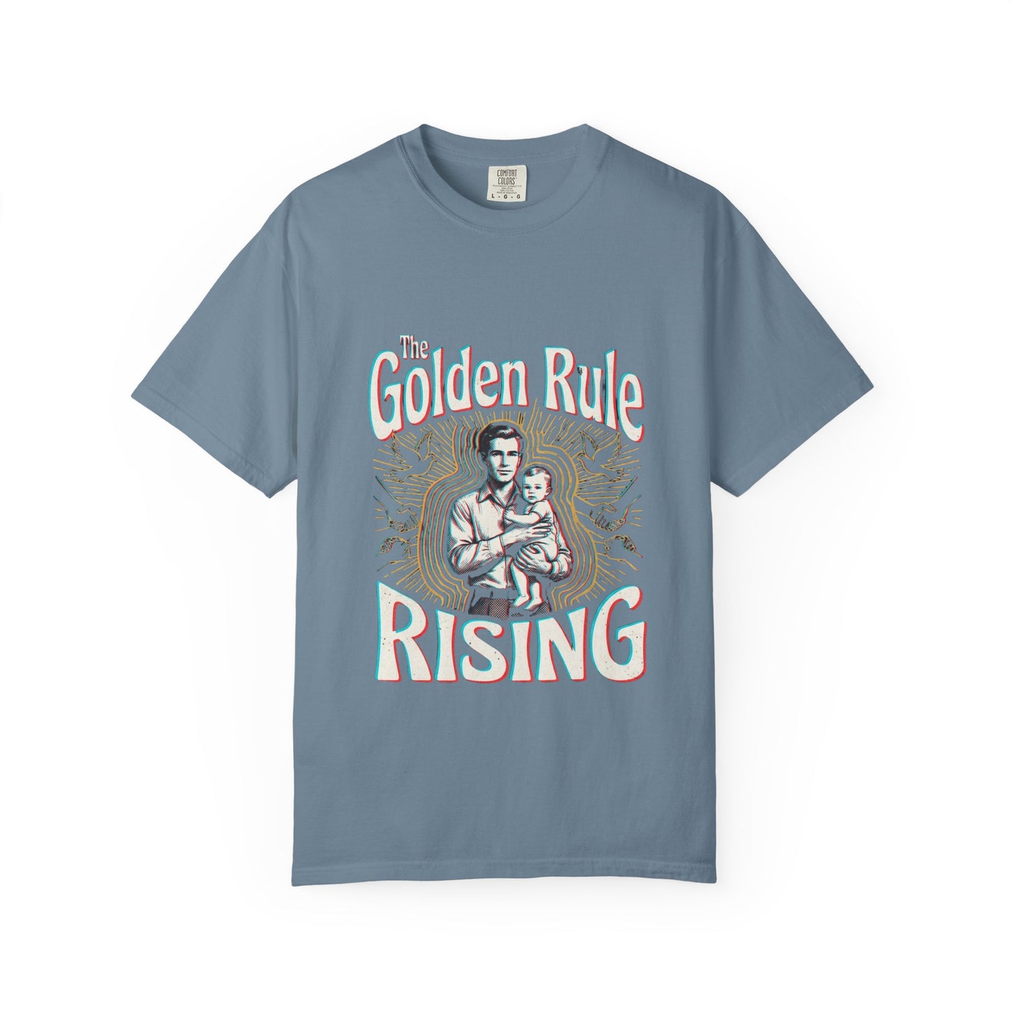 The Golden Rule Rising — Vintage Rock Tour Risograph