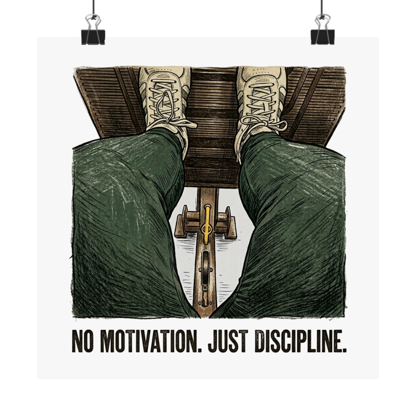 No motivation. Just discipline.