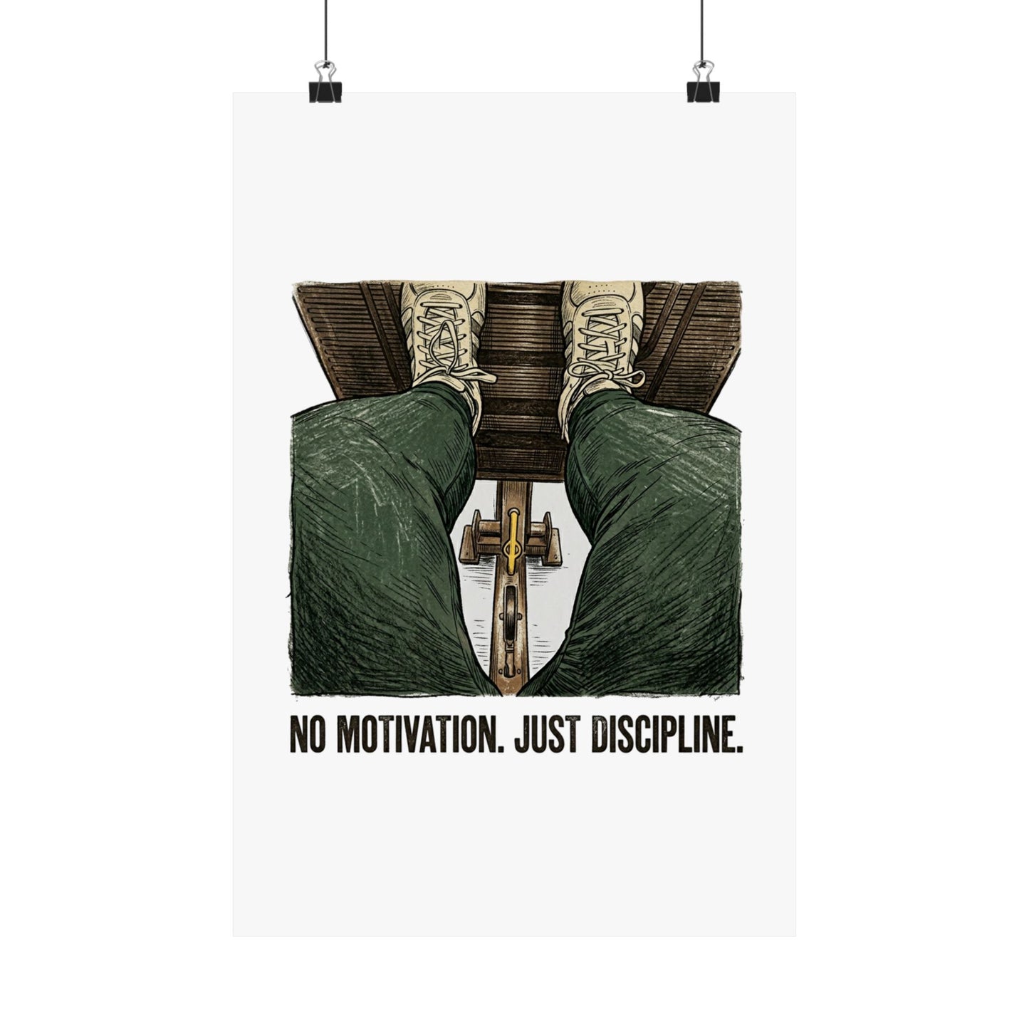 No motivation. Just discipline.