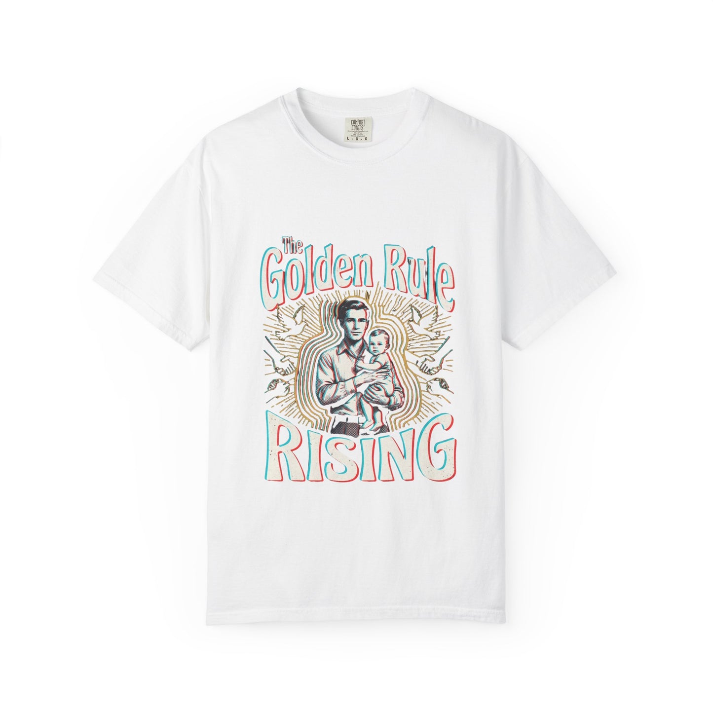 The Golden Rule Rising — Vintage Rock Tour Risograph