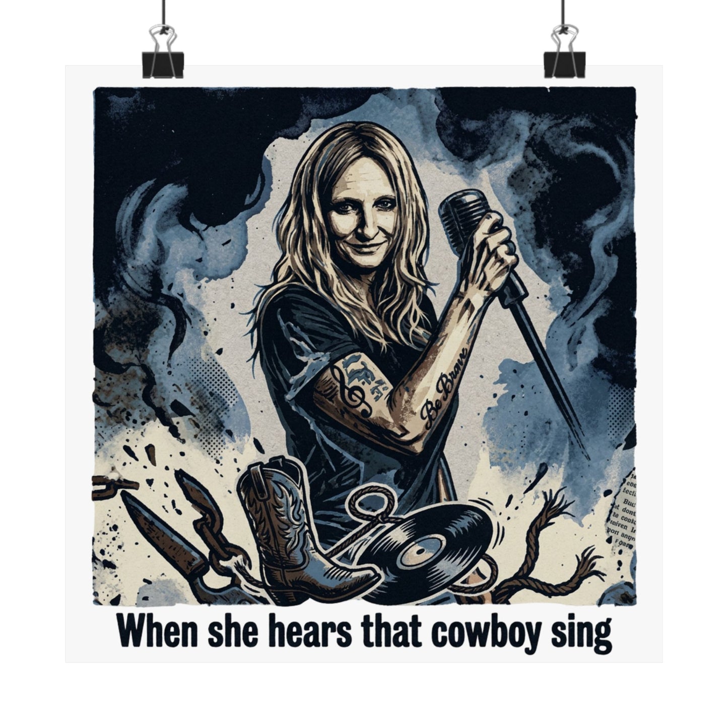 When she hears that cowboy sing