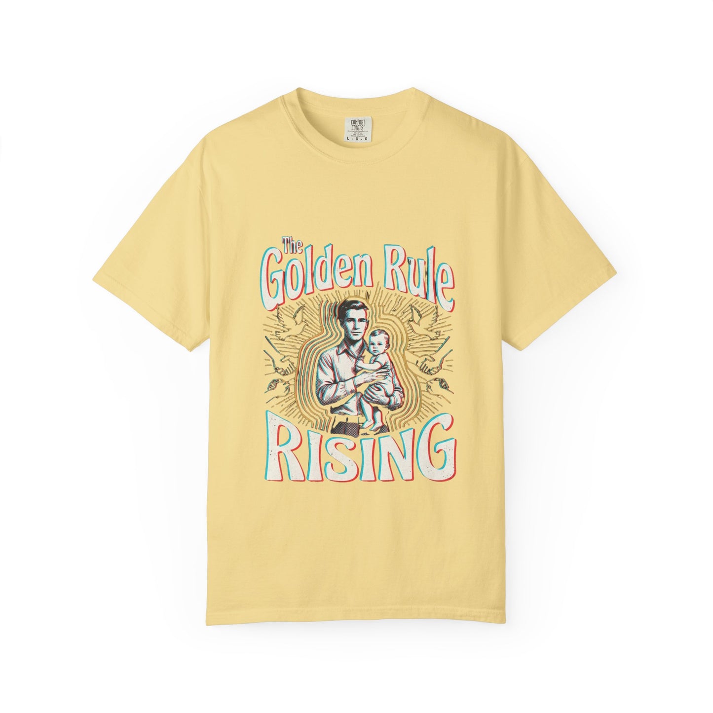 The Golden Rule Rising — Vintage Rock Tour Risograph