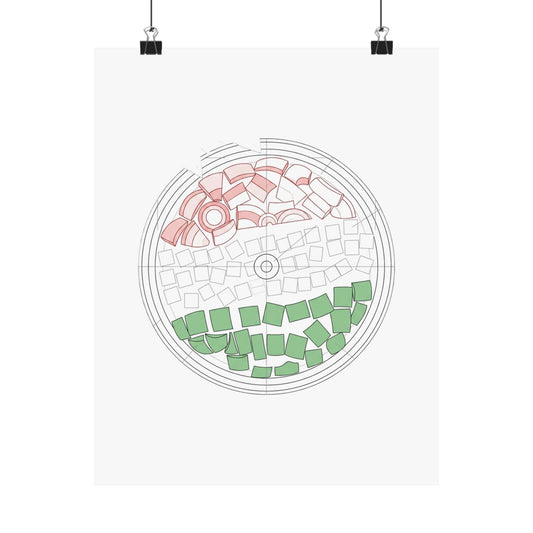 Tricolour pizza
