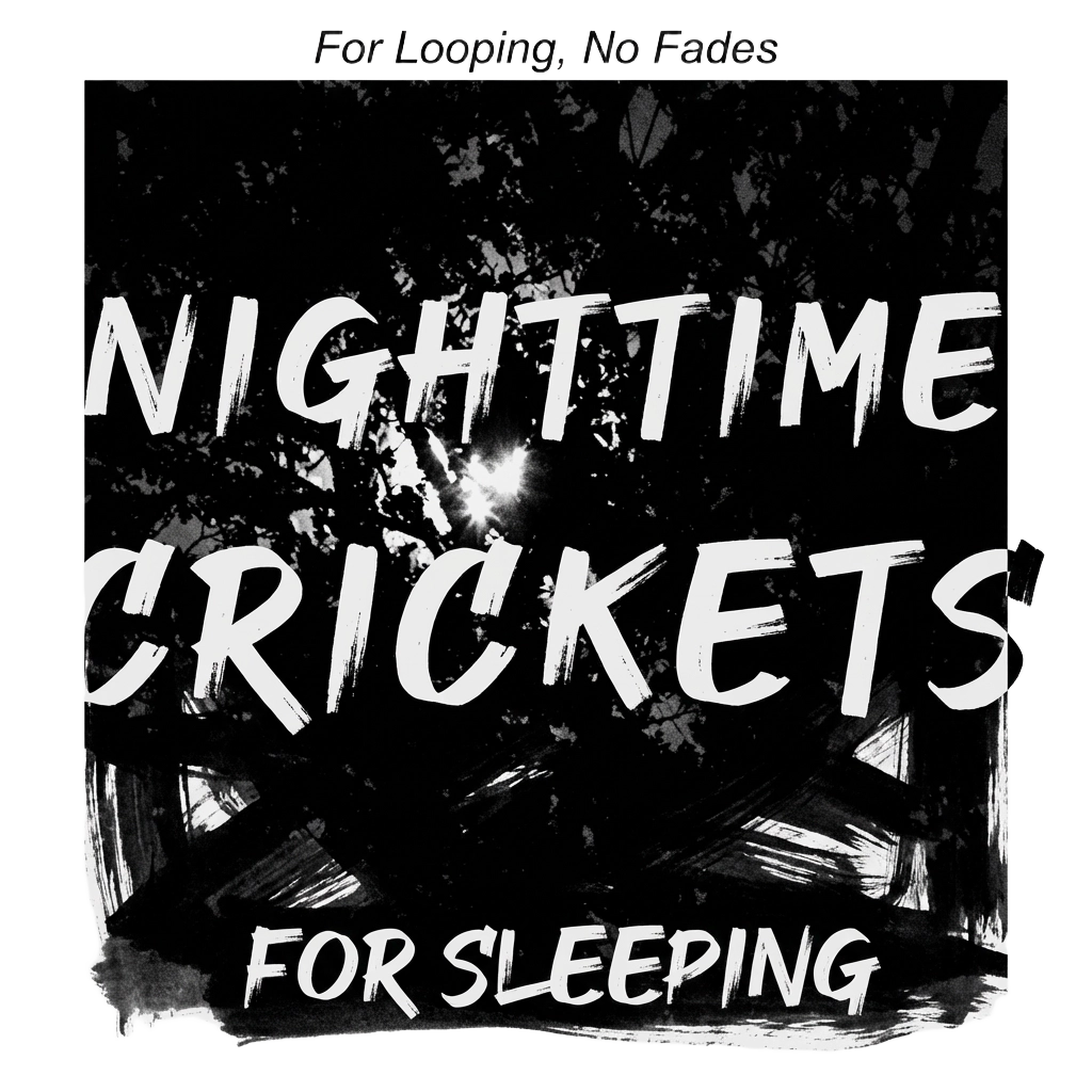 Nighttime Crickets, For Sleeping: For Looping, No Fades