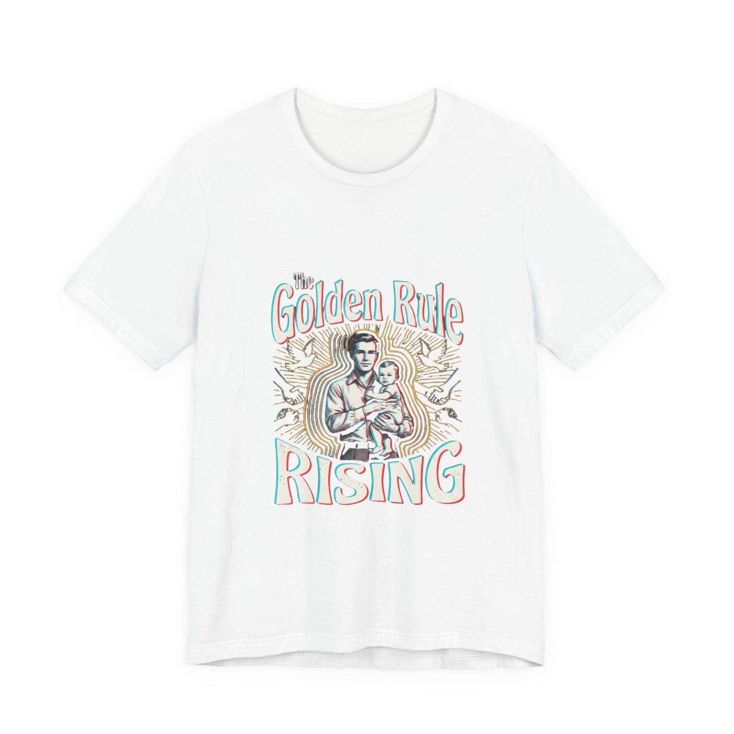 The Golden Rule Rising — Vintage Rock Tour Risograph