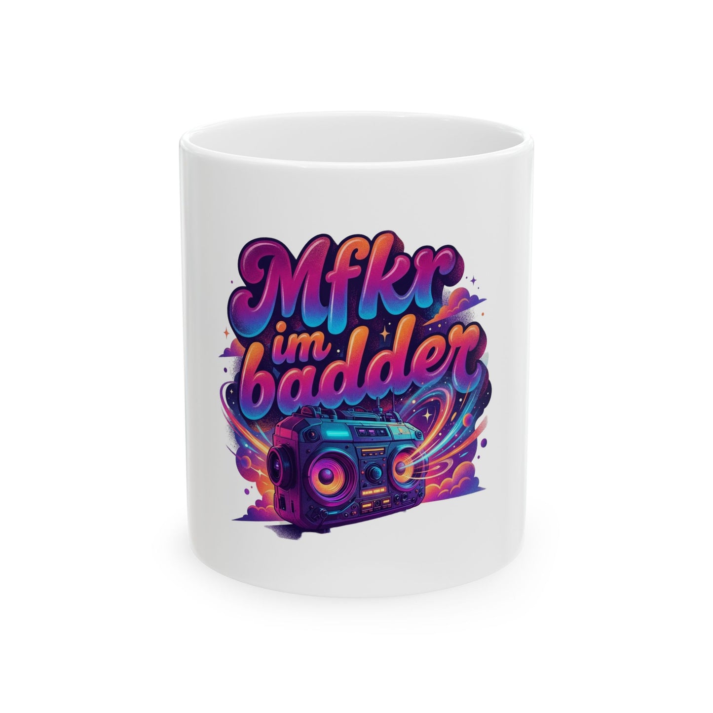 Mfkr im badder — Retro Cosmic Pop Illustration