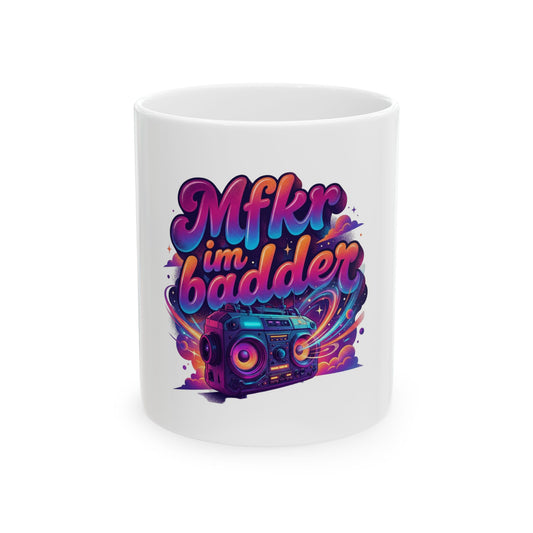 Mfkr im badder — Retro Cosmic Pop Illustration