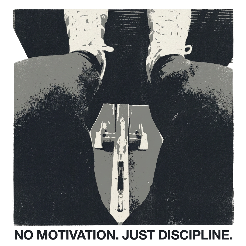 No motivation. Just discipline.