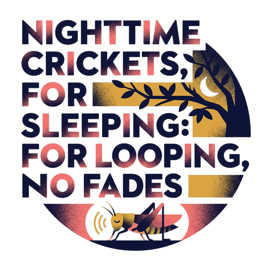 Nighttime Crickets, For Sleeping: For Looping, No Fades