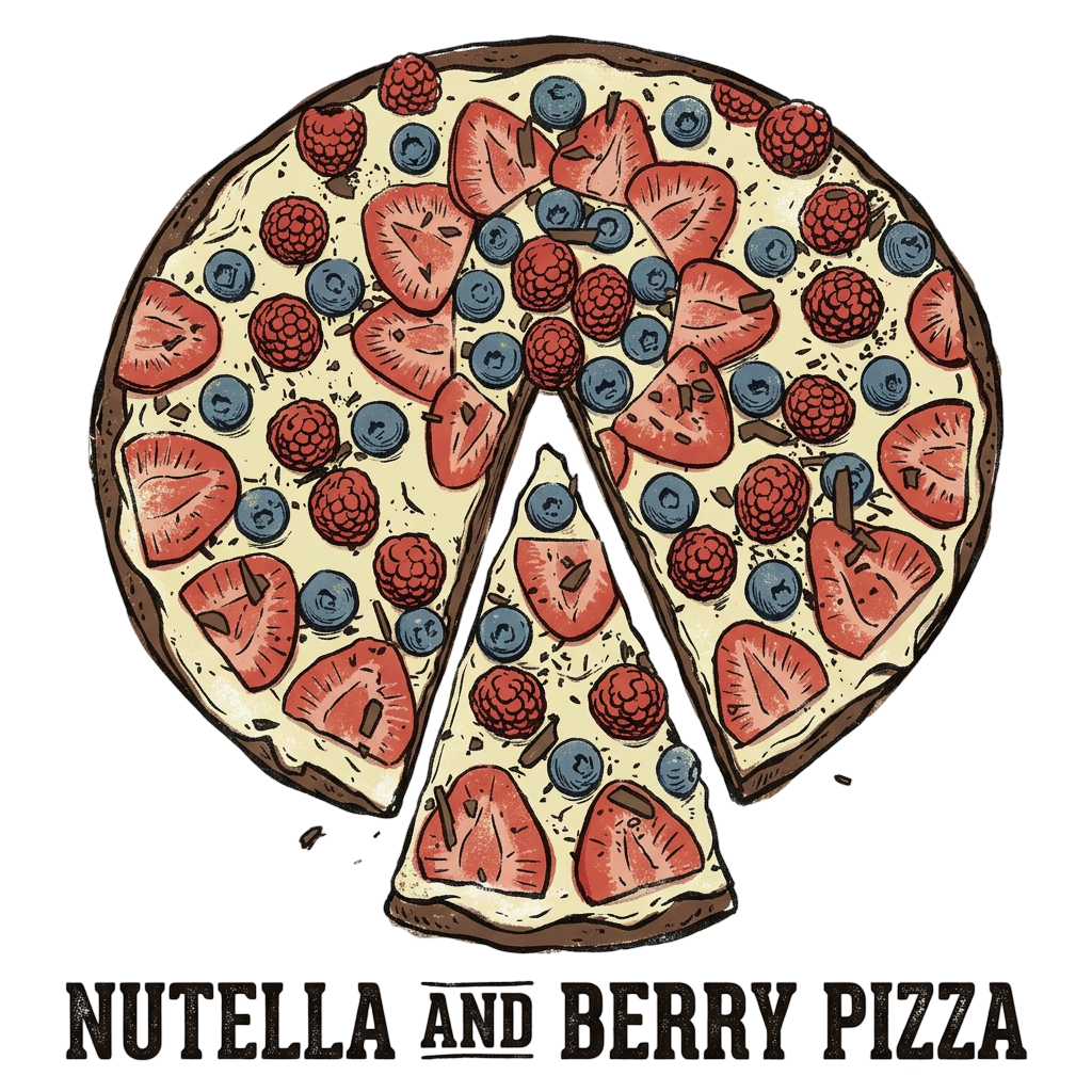 Nutella and Berry Pizza