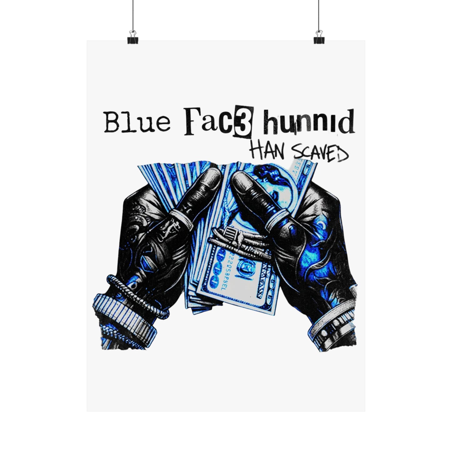 Blue Fac3 hunnid