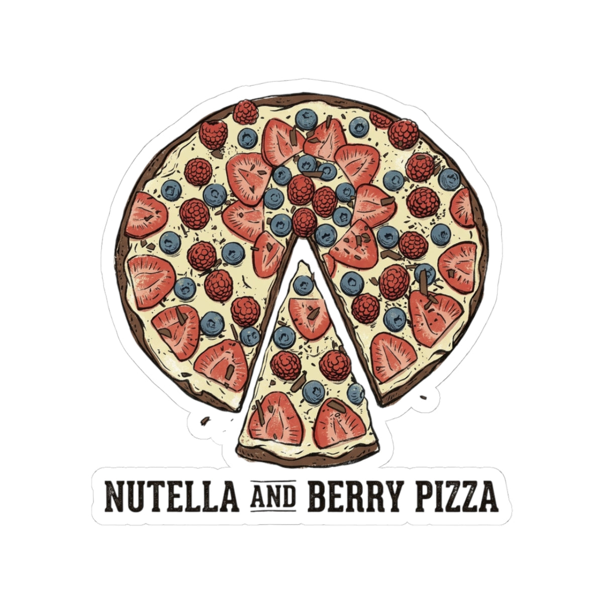 Nutella and Berry Pizza