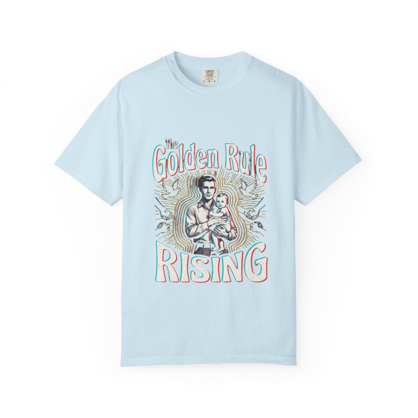 The Golden Rule Rising — Vintage Rock Tour Risograph