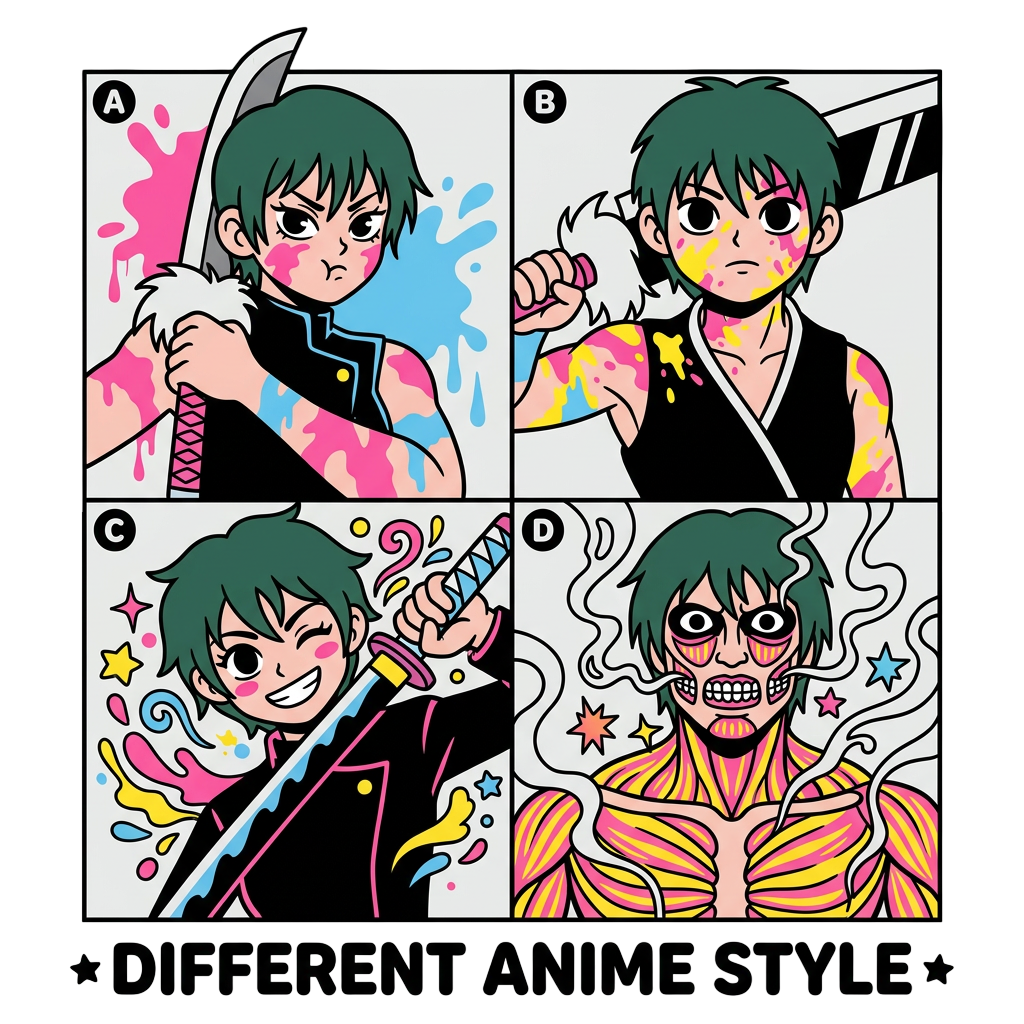 Different Anime Style