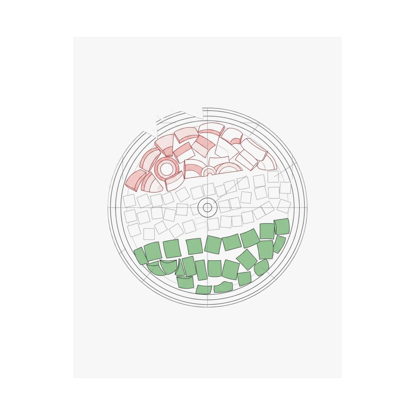 Tricolour pizza