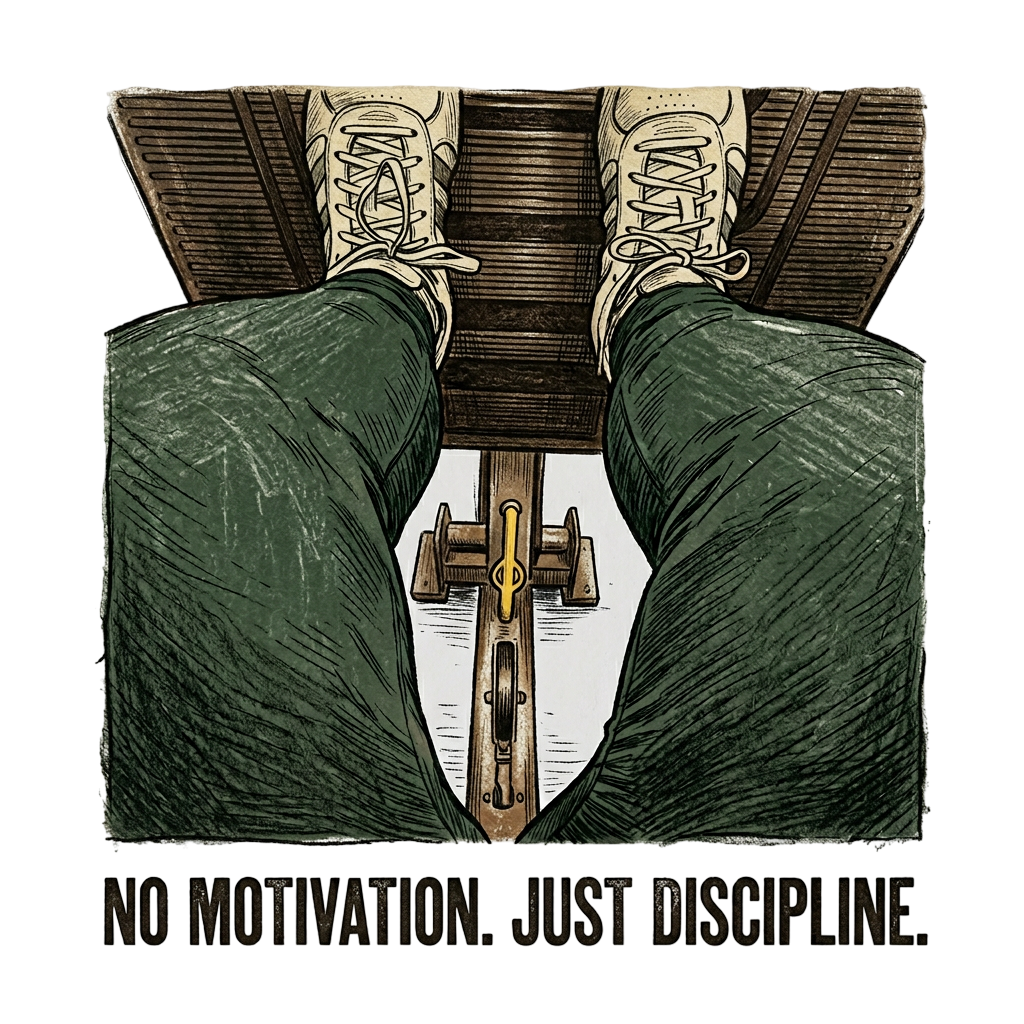 No motivation. Just discipline.
