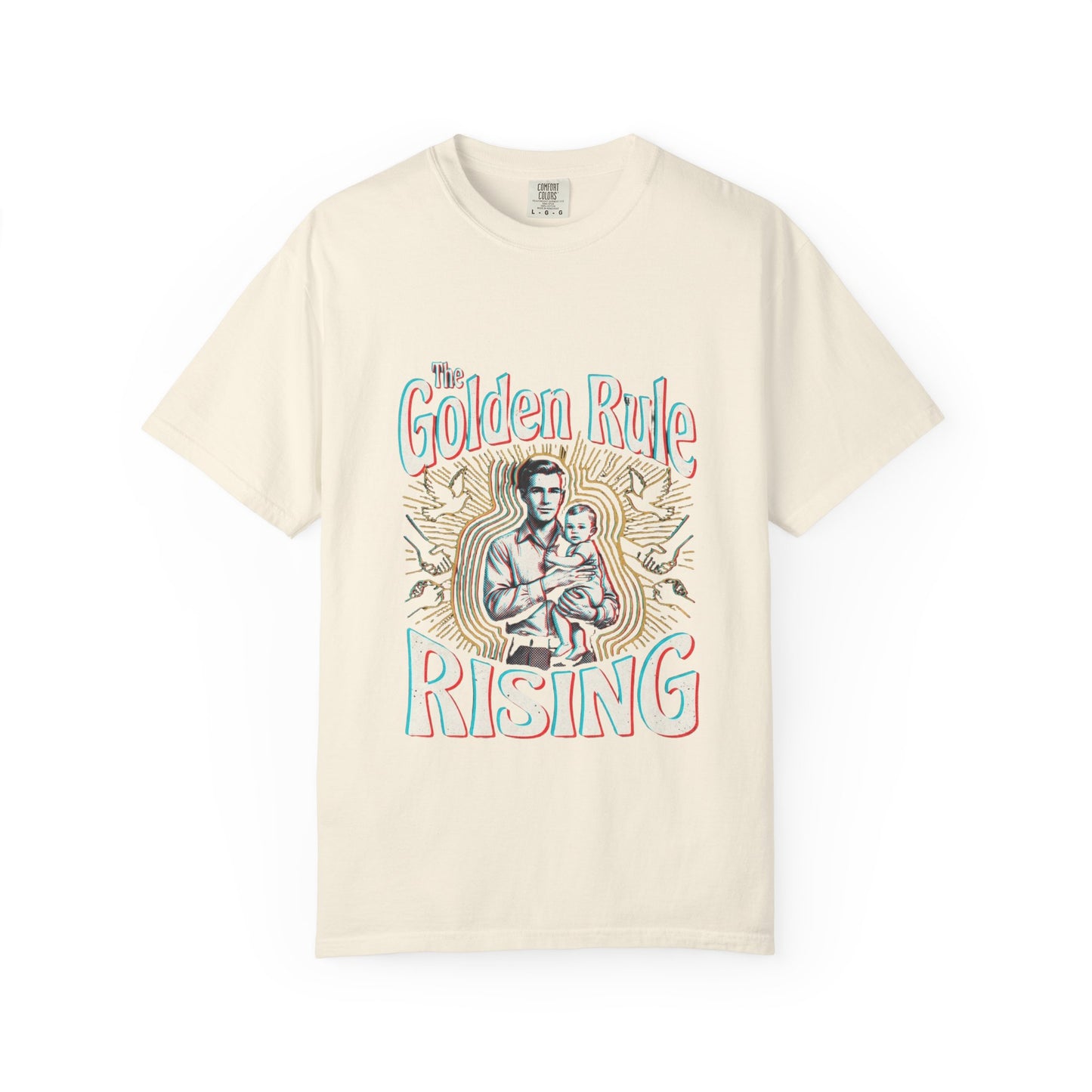 The Golden Rule Rising — Vintage Rock Tour Risograph