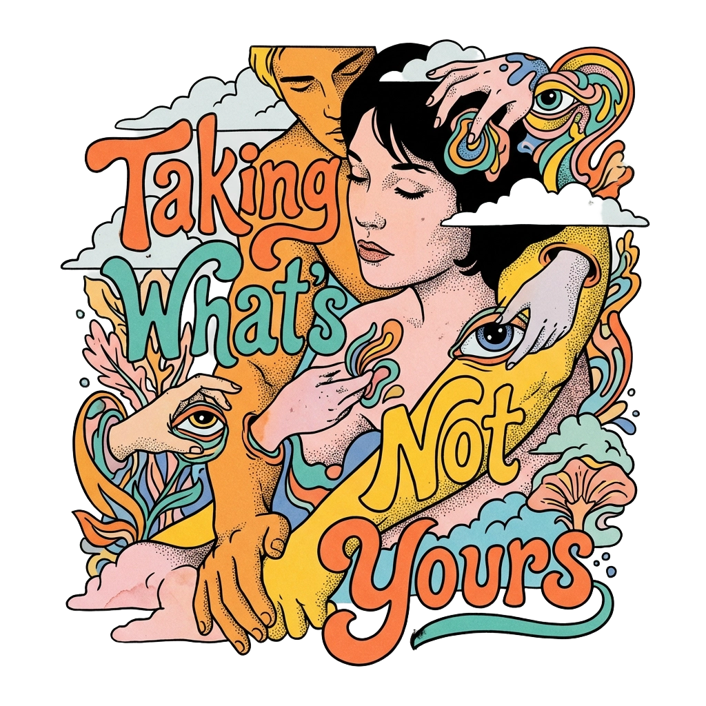 Taking What's Not Yours — Neo-Psychedelic Pop Line-Art