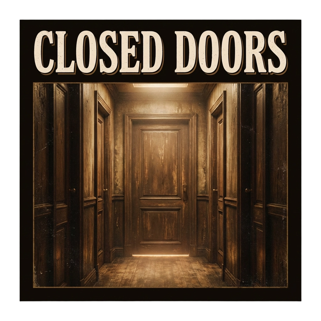 Closed doors