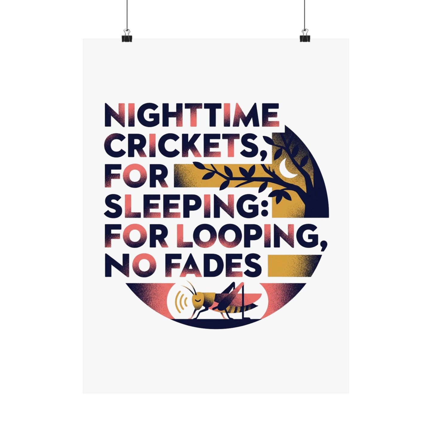 Nighttime Crickets, For Sleeping: For Looping, No Fades