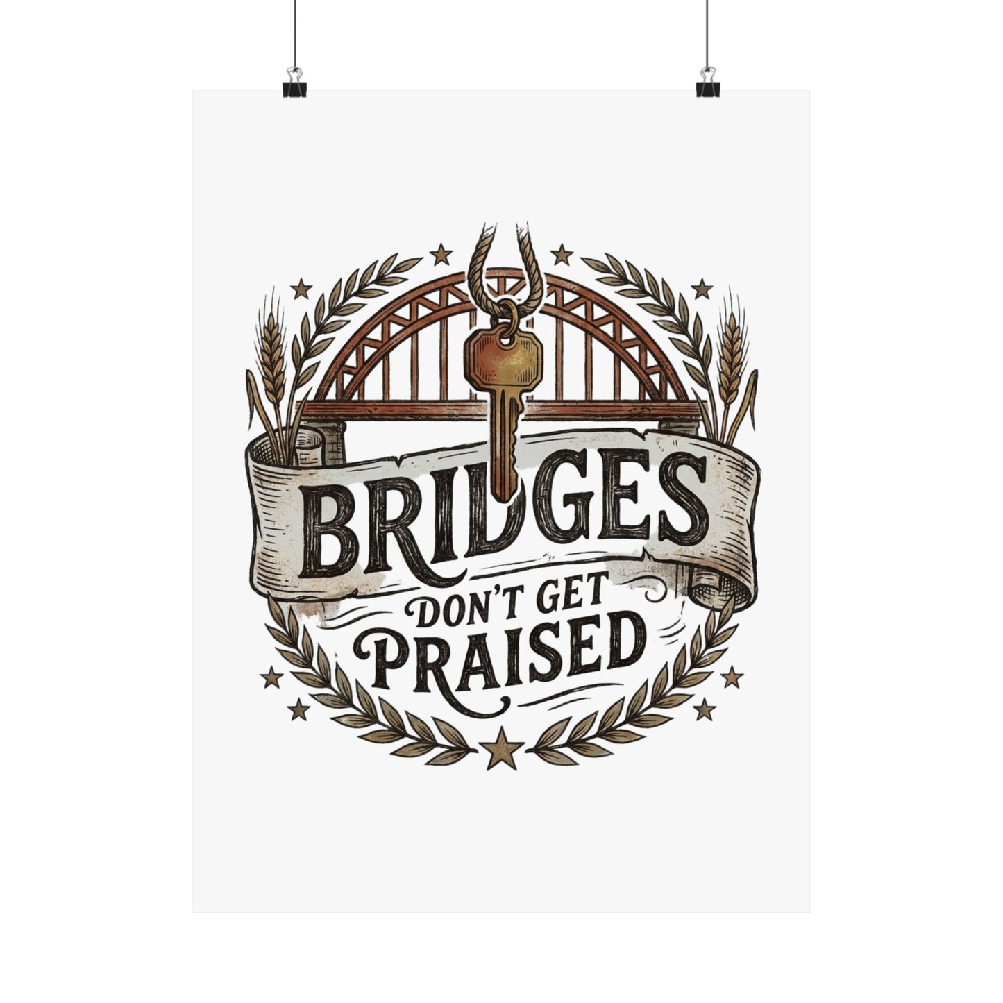 BRIDGES DON’T GET PRAISED